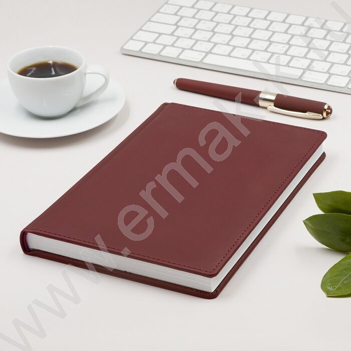 Ежедневник н/дат А5 136л Velvet бордовый | Фото 4