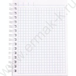 Зап. книжка  80л А6 спираль/бумвинил Metallic Красная | Фото 2