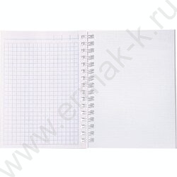 Зап. книжка  80л А6 спираль/бумвинил Metallic Белая | Фото 3