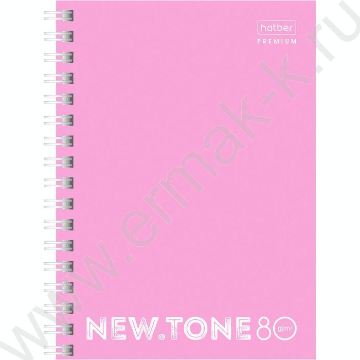 Зап. книжка  80л А6 спираль /глянц.лам. /перфорация "NEWtone PASTEL Пион" | Фото 1
