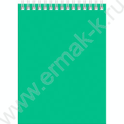 Блокнот  60л А5 спираль "д/Конференций-Зеленый" | Фото 1
