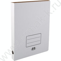 Скоросшиватель A4 30мм (250x35x315 мм) микрогофрокартон, белый, до 250л, пробитый | Фото 1