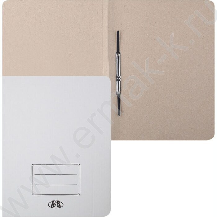 Скоросшиватель A4 30мм (250x35x315 мм) микрогофрокартон, белый, до 250л, пробитый | Фото 2