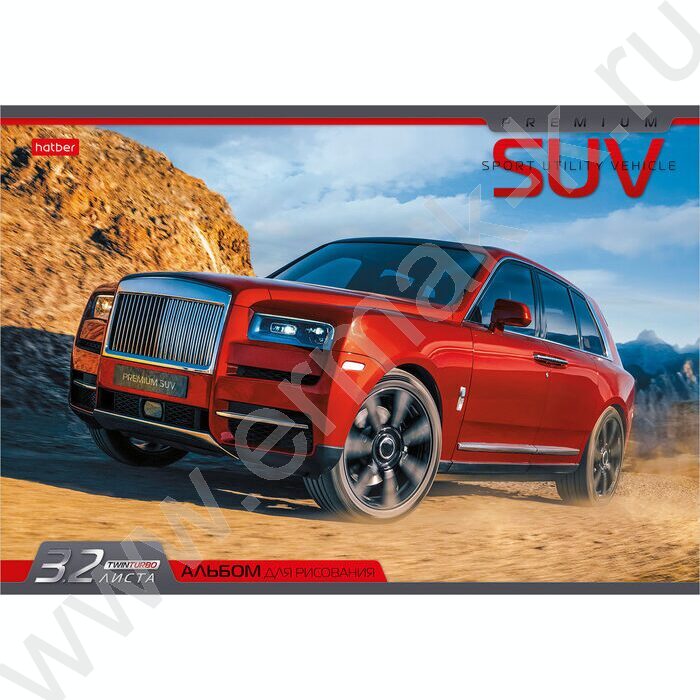 Альбом д/рисования 32л "AutoPremium" ассорти | Фото 1