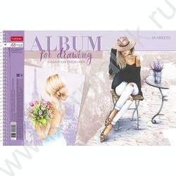 Альбом д/рисования-спираль 48л "Happy time" /перфорация /мат.лам/ 5видов | Фото 1