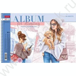 Альбом д/рисования-спираль 48л "Happy time" /перфорация /мат.лам/ 5видов | Фото 2