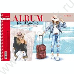 Альбом д/рисования-спираль 48л "Happy time" /перфорация /мат.лам/ 5видов | Фото 3