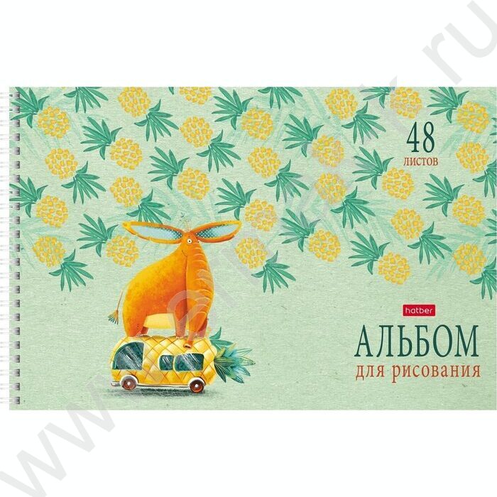 Альбом д/рисования-спираль 48л "Счастливчики" /перфорация/ 4вида | Фото 4