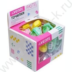 Точилка 1отв. пластик/с контейнером/ Pastel ассорти в картон. дисплее | Фото 2