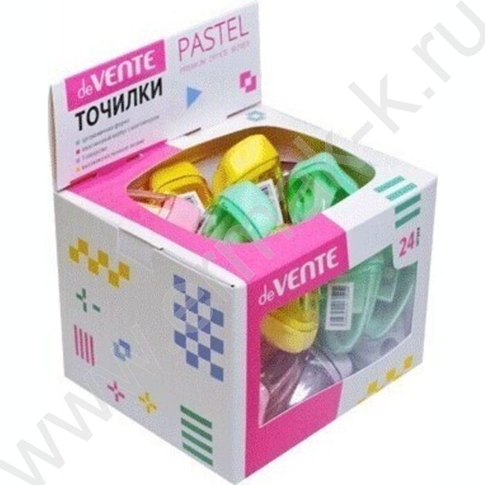 Точилка 1отв. пластик/с контейнером/ Pastel ассорти в картон. дисплее | Фото 2