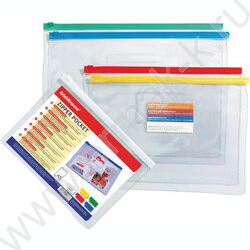 Папка-конверт на молнии А5 Zip прозрачный | Фото 1