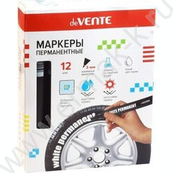 Маркер перм. /белый/ 2,5мм круг | Фото 3