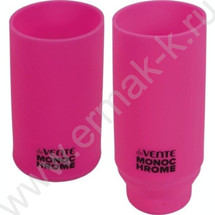 Подставка д/каранд. и ручек 11*6,5см "MonoChrome", силикон, неоновая розовая /блистер | Фото 1