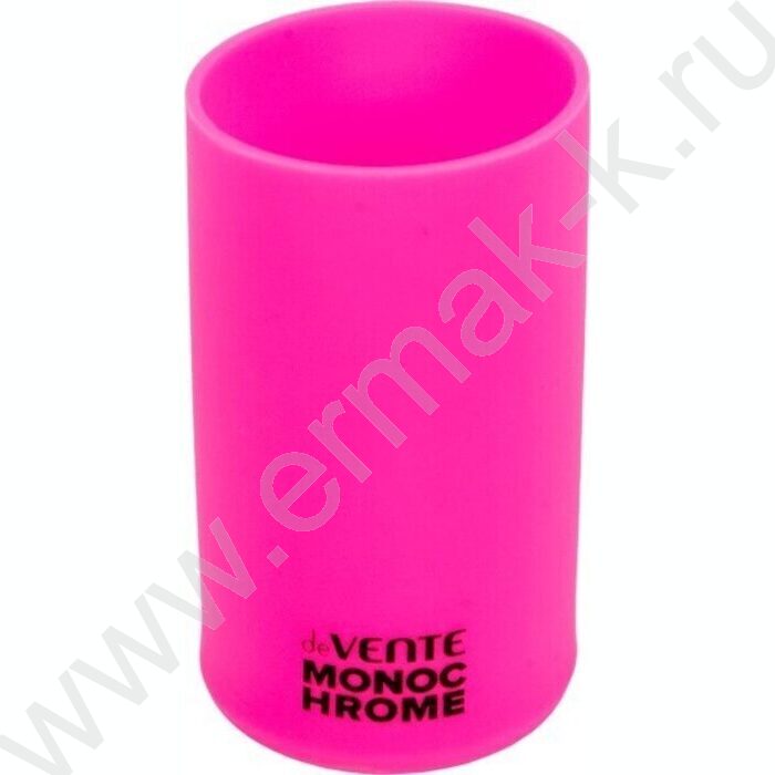 Подставка д/каранд. и ручек 11*6,5см "MonoChrome", силикон, неоновая розовая /блистер | Фото 2