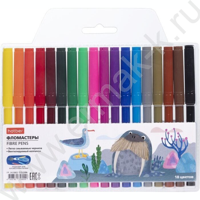 Фломастеры  18цв Colora  /блистер с европодвесом | Фото 1