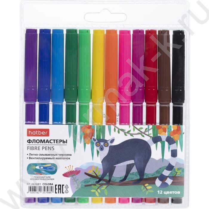 Фломастеры  12цв Colora  /блистер с европодвесом | Фото 1
