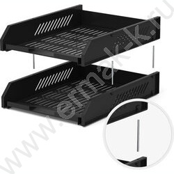 Лоток горизонтальный сетчатый Classic черный /уп.2шт на мет.стержнях | Фото 2