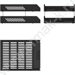 Лоток горизонтальный сетчатый Classic черный /уп.2шт на мет.стержнях | Фото 3