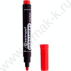 Маркер перм. /красный/ 2,5мм круг | Фото 1