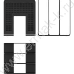 Лоток вертикально-гориз. литой Classic /чёрный/ 3отд. | Фото 2