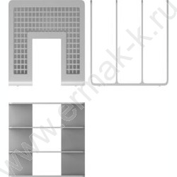 Лоток вертикально-гориз. литой Classic /серый/ 3отд. | Фото 2