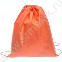 Сумка д/обуви 420*340 серебристый шнурок "Персиковая"   | Фото 1