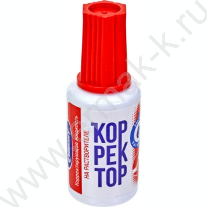 Штрих-корректор 20мл на растворителе с кисточкой | Фото 1