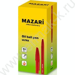 Ручка шар на масл.основе 1,0мм красная Ultra/игла,цветной.пл.корпус, сменный стержень 140мм | Фото 2