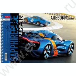Альбом д/рисования-спираль 32л "BLUEsupercar" /перфорация/ 5видов | Фото 3