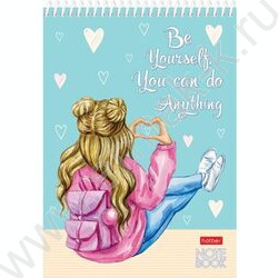 Блокнот 160л А5 3-х.тонир.блок спираль "Жизнь прекрасна!" /без линовки/ | Фото 1