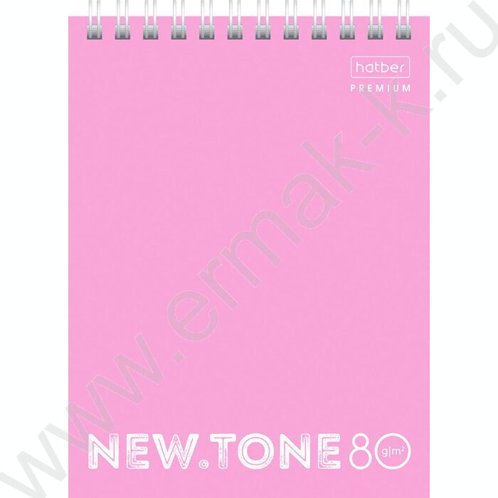 Блокнот  80л А6 спираль "NEWtone PASTEL Пион" /перфор. на отрыв, глянц.лам. | Фото 1