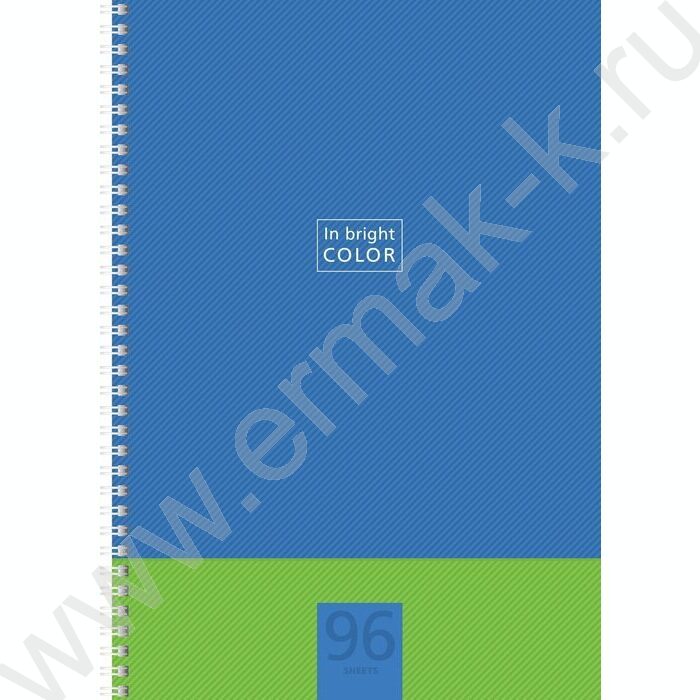 Тетрадь  96л А4 клетка/спираль "В ярком цвете" тиснение ассорти | Фото 3
