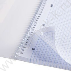 Тетрадь  96л А4 клетка/спираль "В ярком цвете" тиснение ассорти | Фото 6