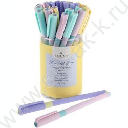Ручка шар PASTEL 0,5мм синяя /кругл. прорезин. корп. цвет ассорти | Фото 4