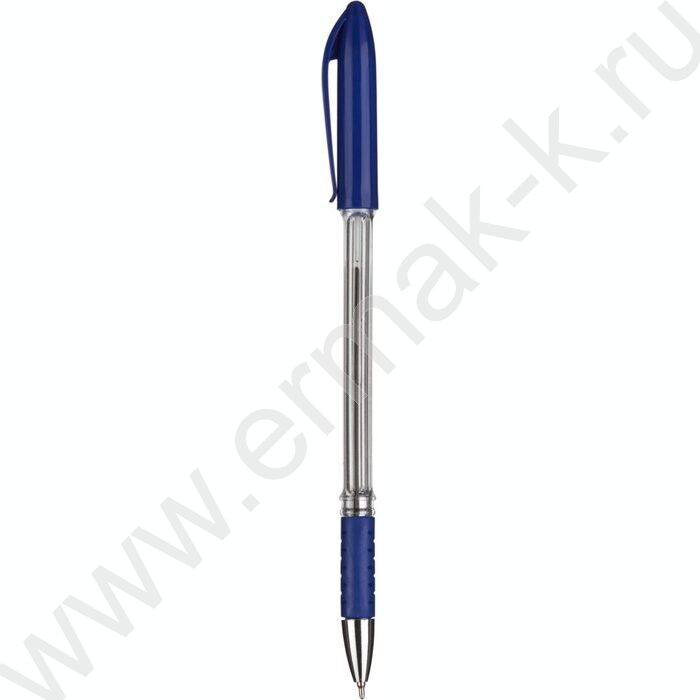Ручка шар Attache 0,7мм синяя, резин. манжетка | Фото 3