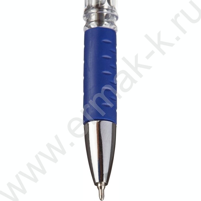 Ручка шар Attache 0,7мм синяя, резин. манжетка | Фото 4