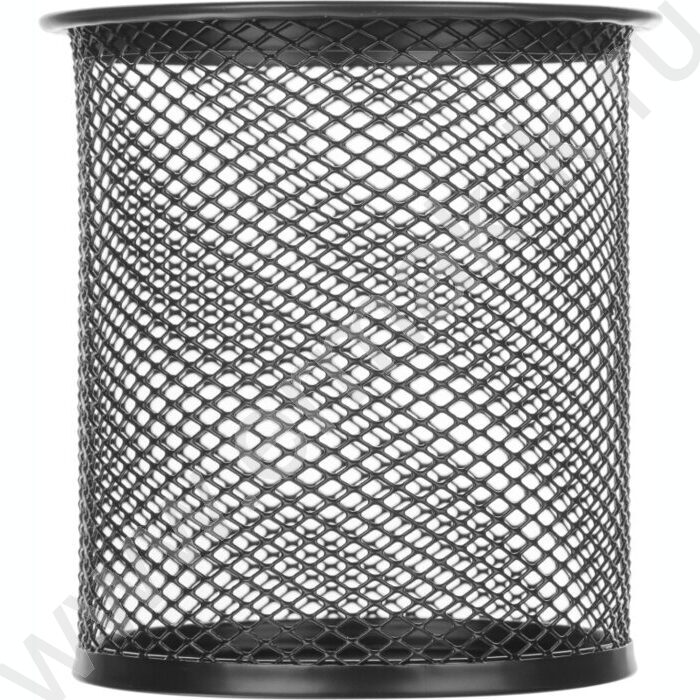 Подставка д/каранд. и ручек сетчатый (метал) черная /цилиндр 89*100мм | Фото 2