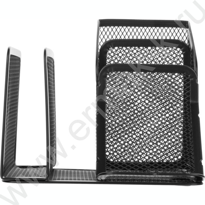 Подставка д/каранд. и ручек сетчатый (метал) черная 4секции 145*130*128 | Фото 2