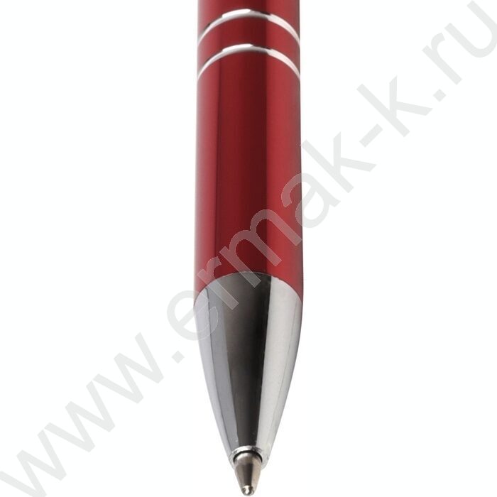 Ручка шар метал нажимной.мех. Florenzo синяя/корпус бордовый | Фото 3