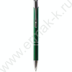 Ручка шар метал нажимной.мех. Florenzo синяя/корпус зеленый | Фото 2