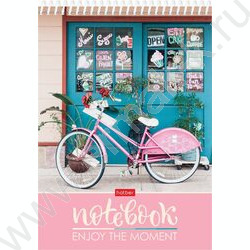 Блокнот 160л А5 3-х.цв.тонир.блок спираль "Наслаждайся моментом" /без линовки/ | Фото 1