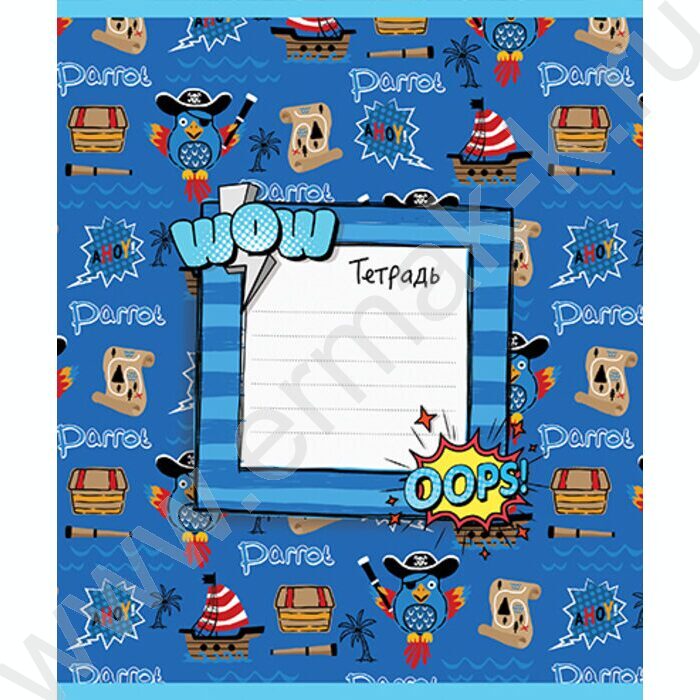 Тетрадь  12л линейка "Самолеты-корабли" /тиснение фольгой/ ассорти | Фото 4