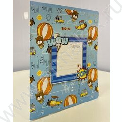 Тетрадь  12л линейка "Самолеты-корабли" /тиснение фольгой/ ассорти | Фото 6