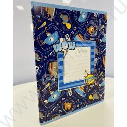 Тетрадь  12л линейка "Самолеты-корабли" /тиснение фольгой/ ассорти | Фото 7