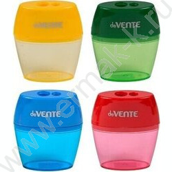 Точилка 2отв. пластик/с контейнером/ ассорти овальная | Фото 1