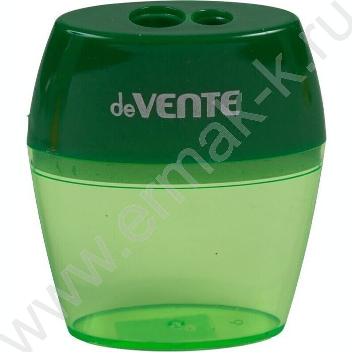 Точилка 2отв. пластик/с контейнером/ ассорти овальная | Фото 2