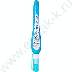 Корректор шариковый  5мл "School" трубчатая система подачи, укрывистая, для тетрадей /ассорти | Фото 1