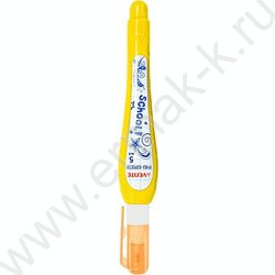 Корректор шариковый  5мл "School" трубчатая система подачи, укрывистая, для тетрадей /ассорти | Фото 2