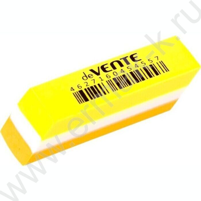 Ластик цветной "Bubble Gum" /55*15*13мм/ синтетический каучук, скошенный, слоеный, индивид. упак | Фото 1