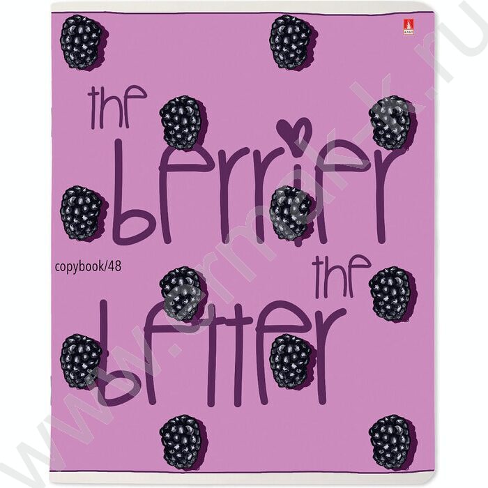 Тетрадь  48л клетка "Ягоды.Графика" ассорти | Фото 2